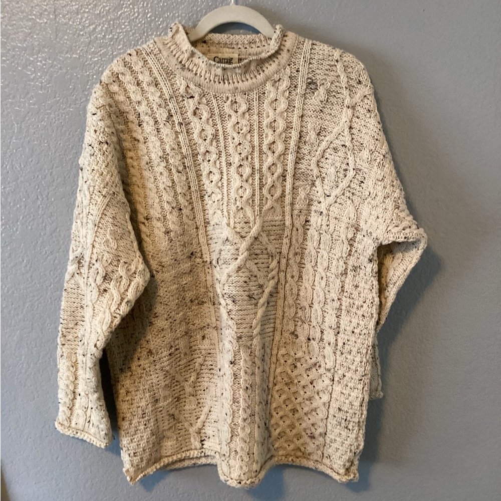Carraig Donn Knit Sweater in Cream